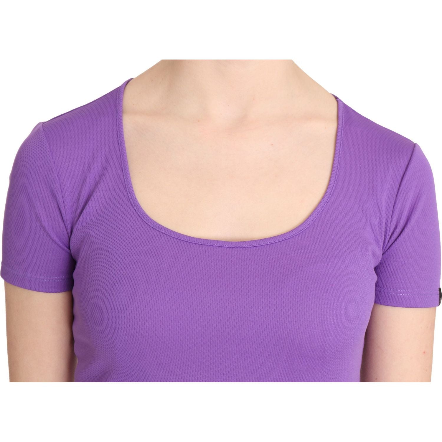 GF Ferre Purple 100% Polyester Short Sleeve Top  Blouse