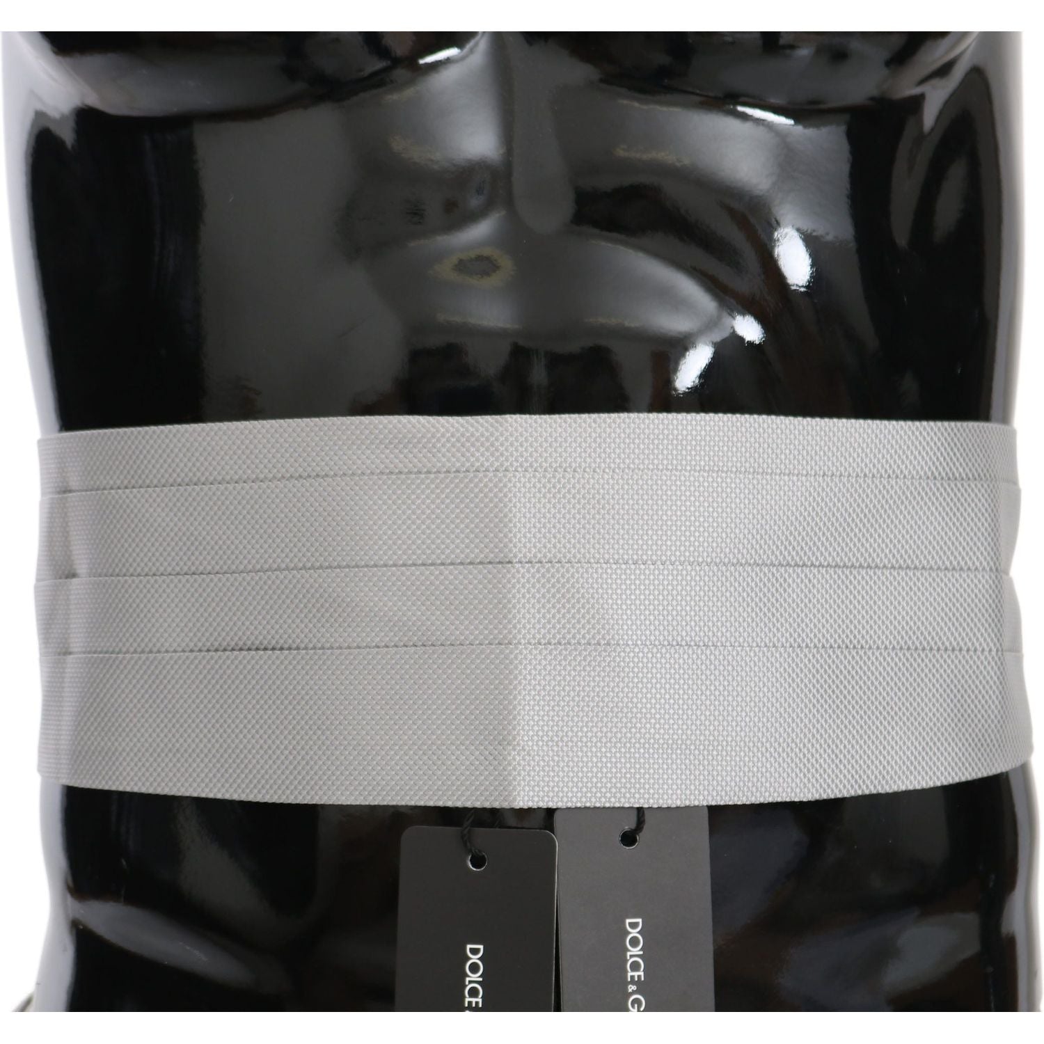 Dolce & Gabbana Gray Men Waist Belt 100% Silk Cummerbund