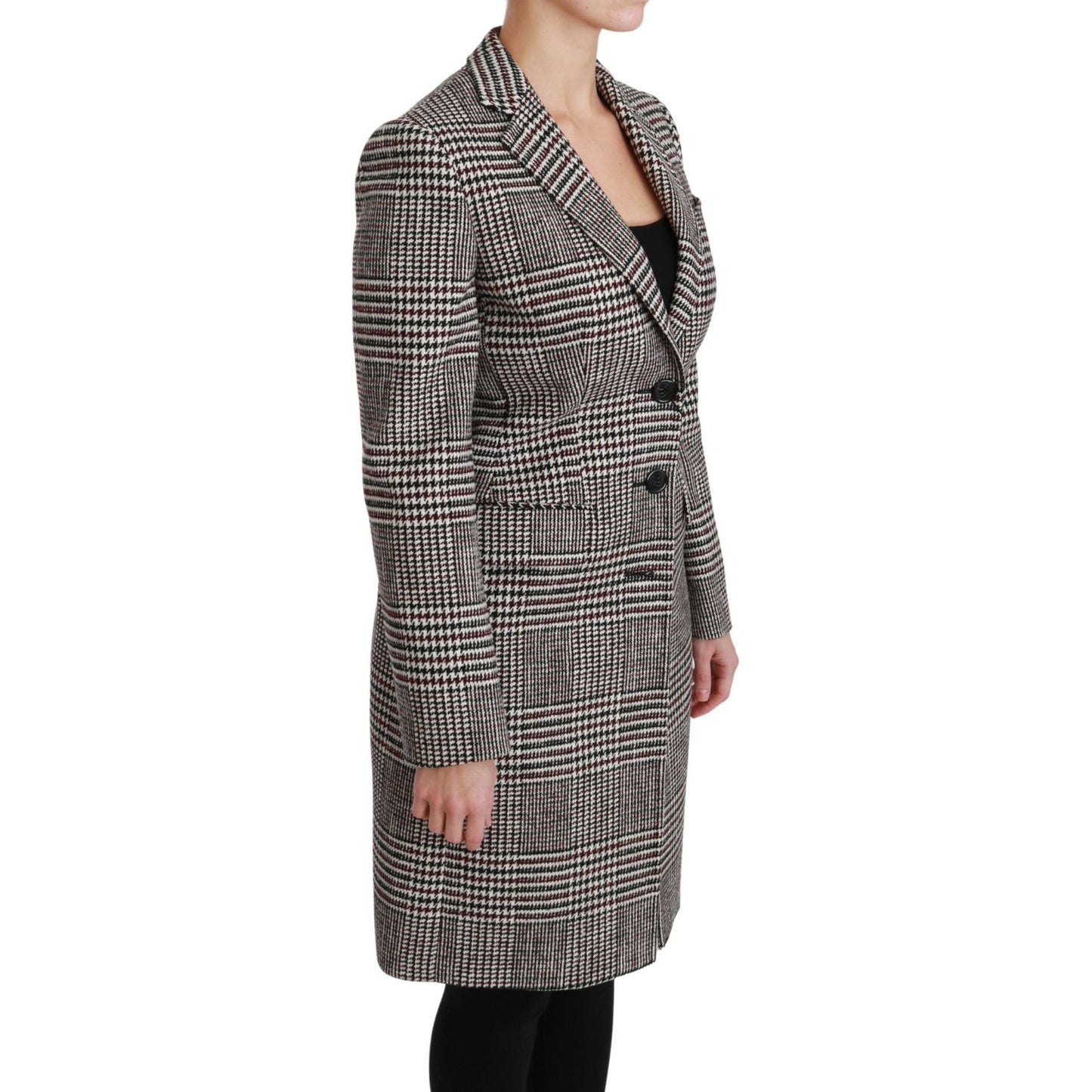 Dolce & Gabbana Multicolor Trench Knee Long Jacket Coat