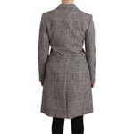 Dolce & Gabbana Multicolor Trench Knee Long Jacket Coat