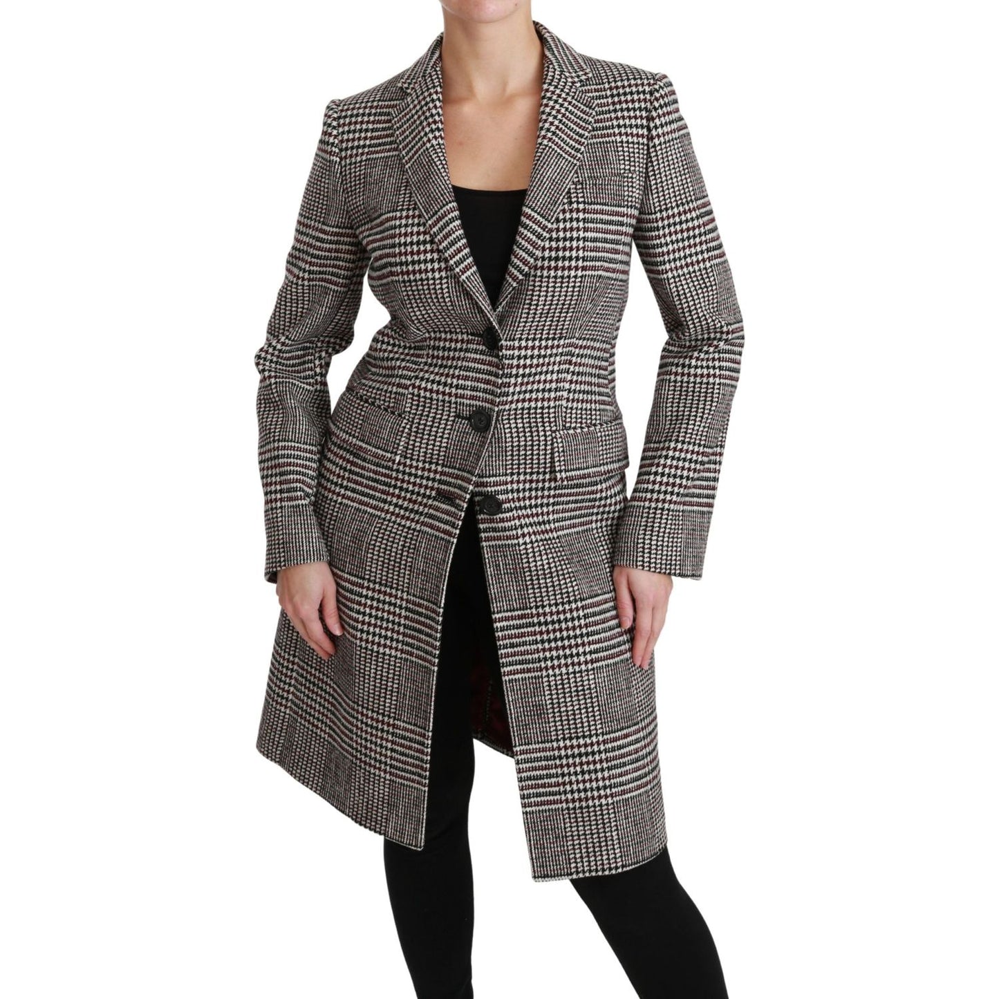 Dolce & Gabbana Multicolor Trench Knee Long Jacket Coat