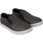 Dolce & Gabbana Gray Leather Flat Caiman Mens Loafers Shoes