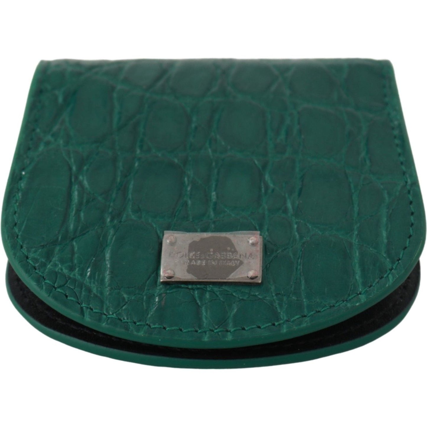 Dolce & Gabbana Green Exotic Skins Condom Case Holder Wallet Condom Case