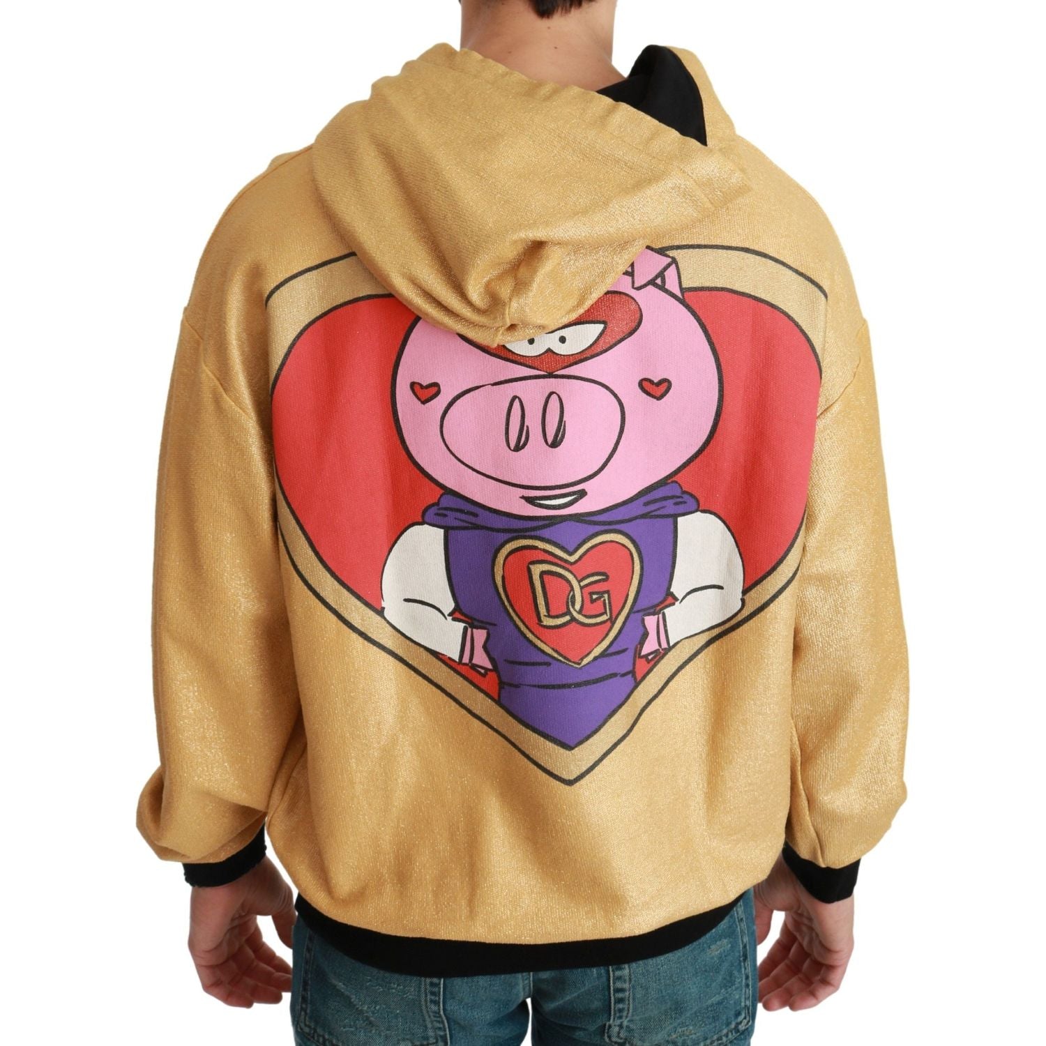 Dolce & Gabbana Gold Pig of the Year Hooded Sweater