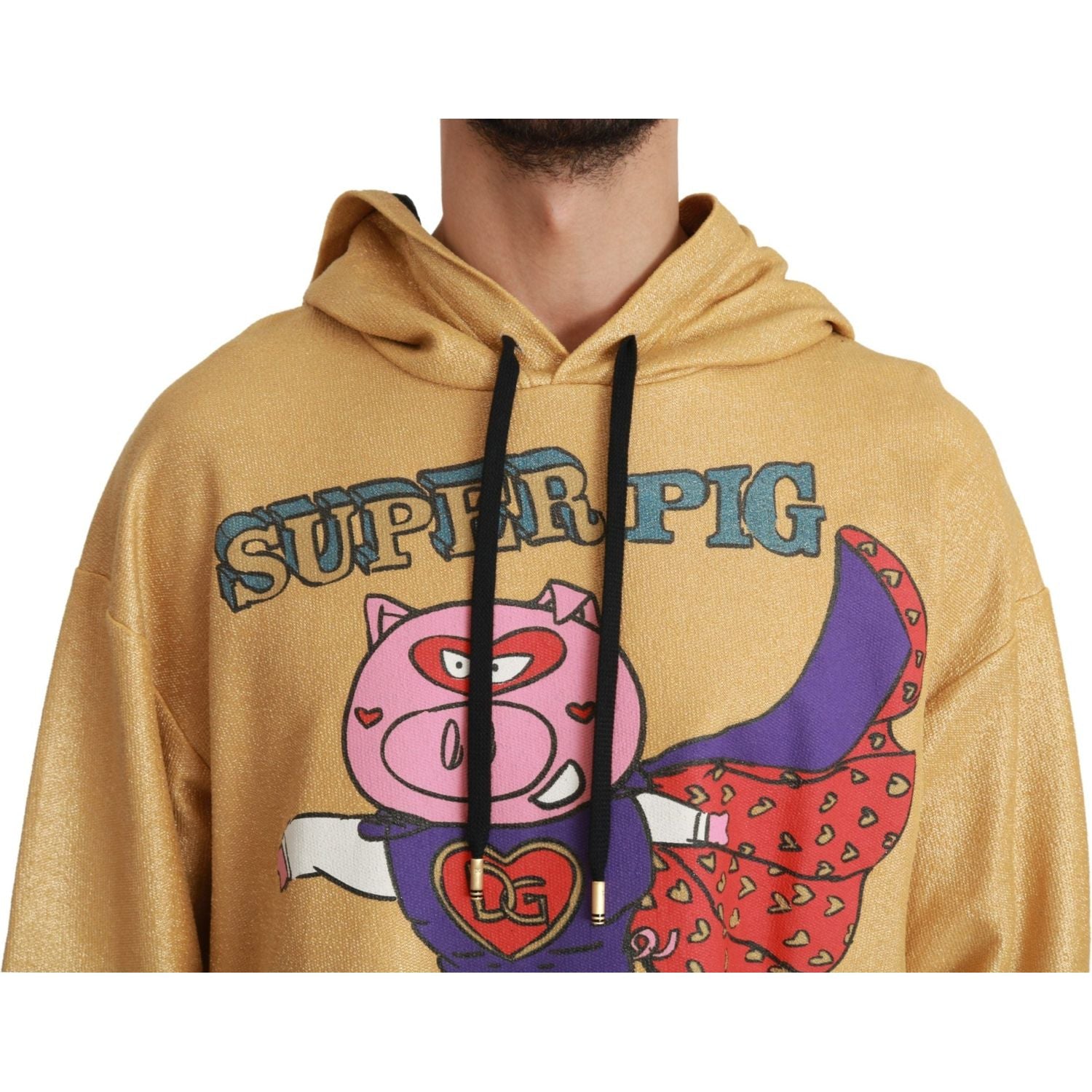 Dolce & Gabbana Gold Pig of the Year Hooded Sweater