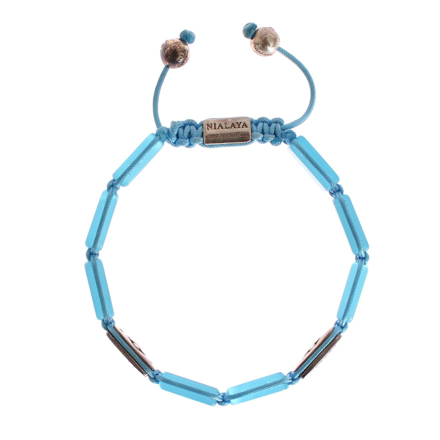 Nialaya CZ Opal 925 Silver Bracelet