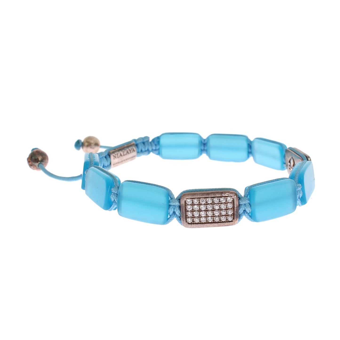 Nialaya CZ Opal 925 Silver Bracelet