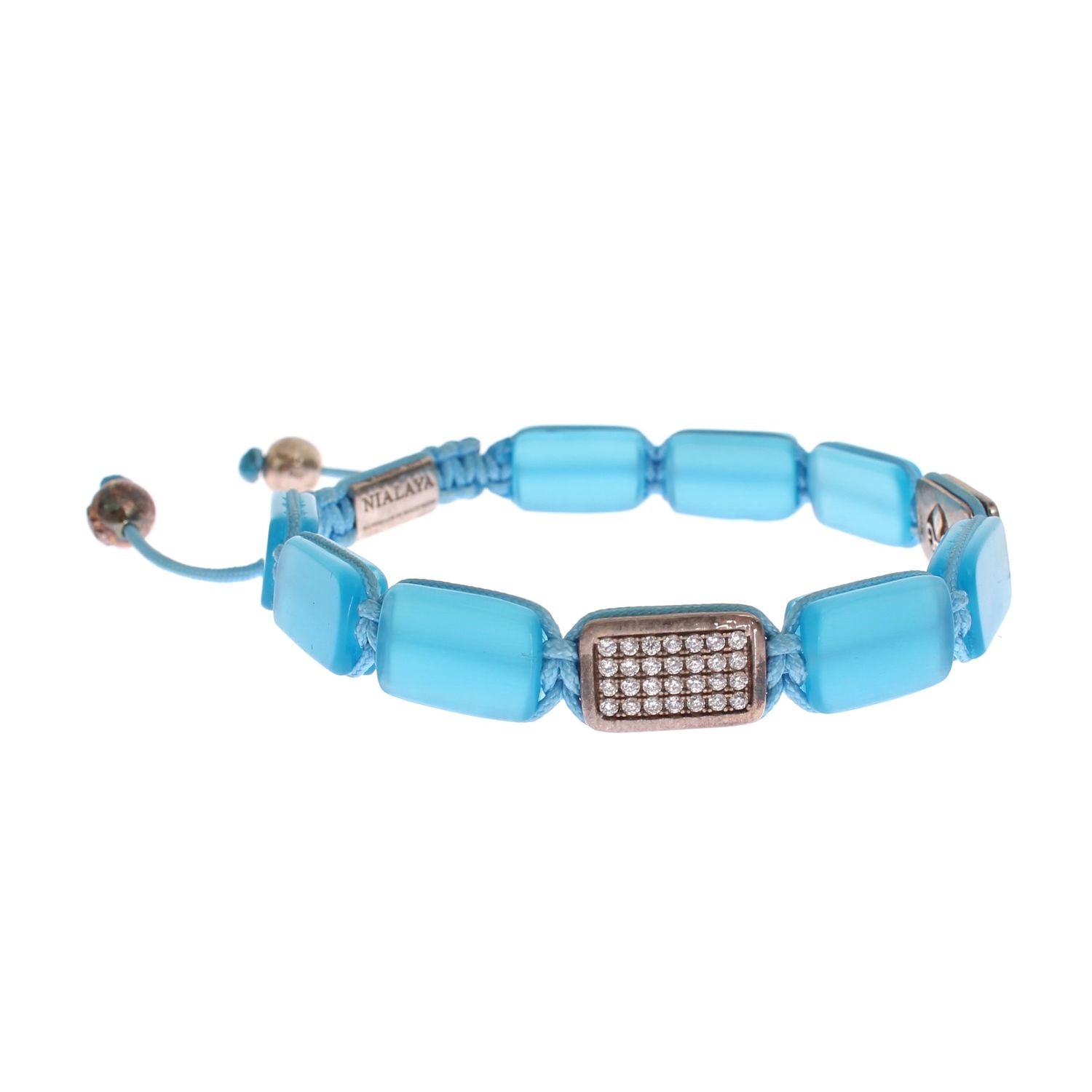 Nialaya CZ Opal 925 Silver Bracelet