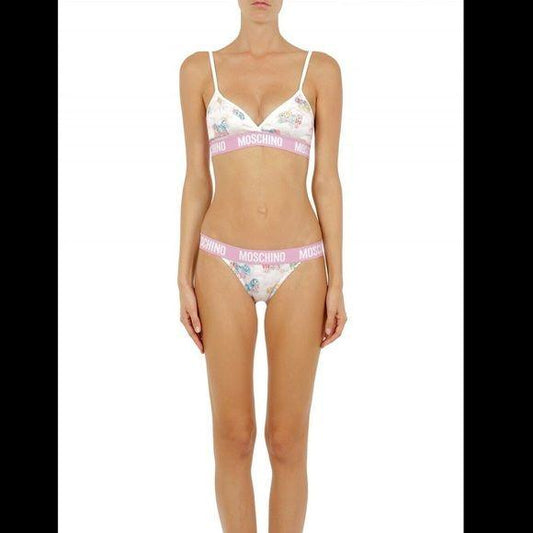 Moschino White My Little Pony Bra Briefs Set Two Piece Bikini TSH5090-38