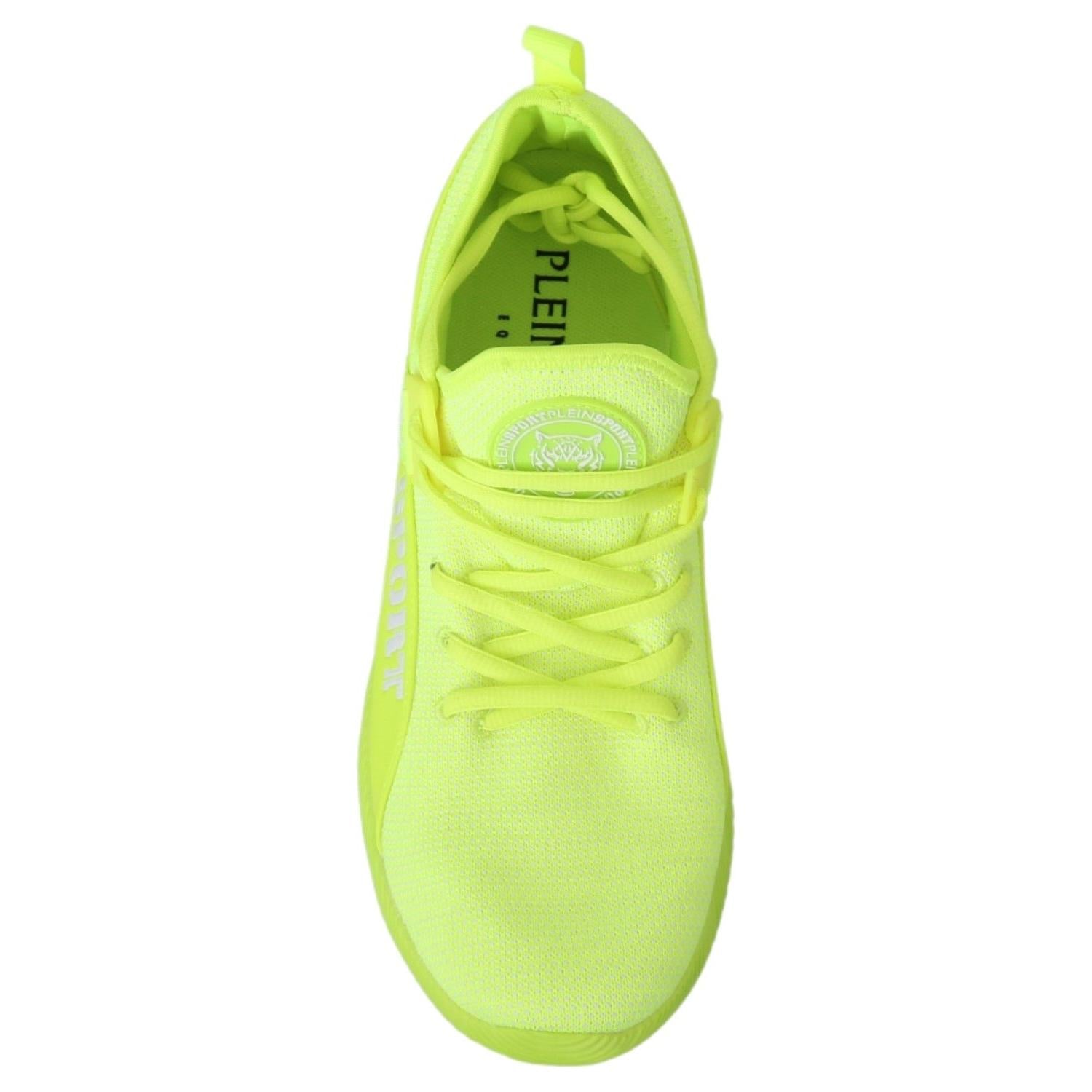 Philipp Plein Green CARTER Logo Hi-Top Sneakers Shoes