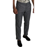 Dolce & Gabbana Gray Formal Dress Trouser Slim Fit Pants