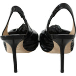 Jimmy Choo Elegant Black Leather Pointed Toe Pumps Shoes Jimmy Choo Rosy Brown