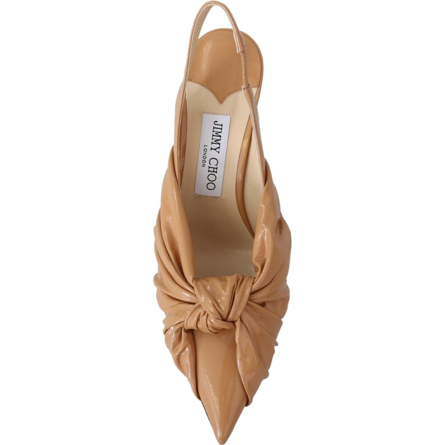 Jimmy Choo Caramel Brown Leather Annabell 85 Pumps