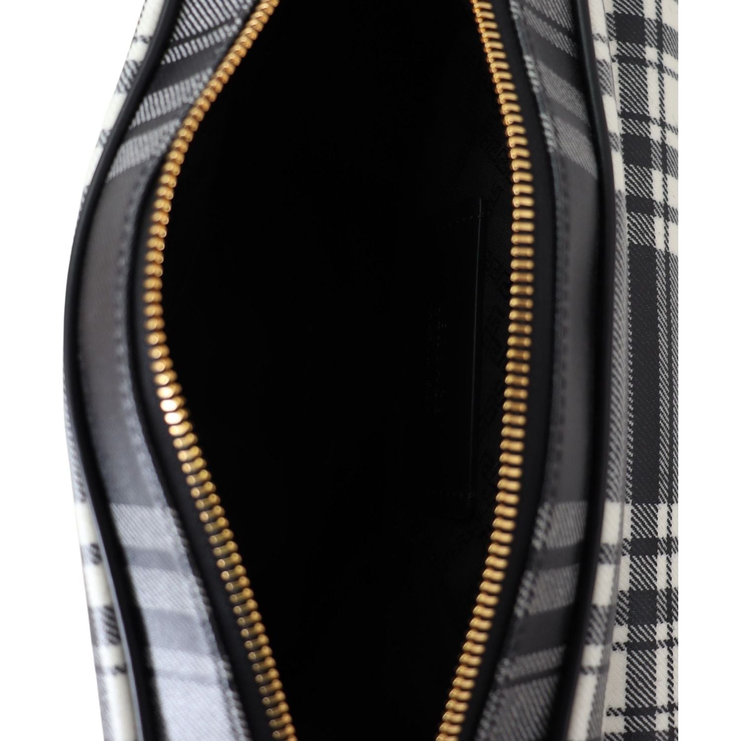 Versace Elegant Grey Leather Crossbody Bag