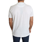 Dolce & Gabbana White Saint Valentine Hearts Print Men T-shirt