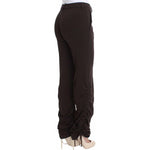 Ermanno Scervino Brown Stretch Casual Trousers Pants