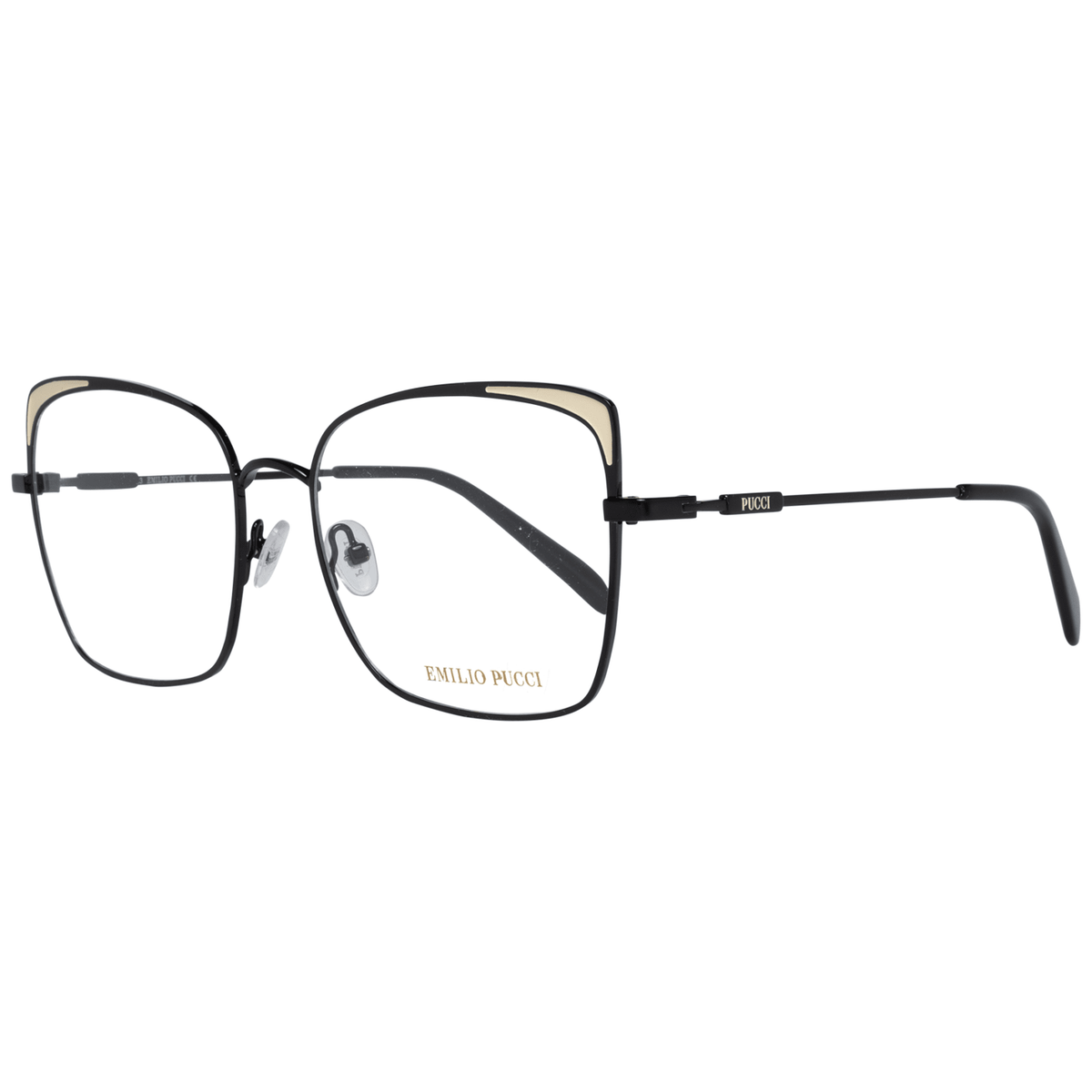 Emilio Pucci Black Metal Glasses (Frames)
