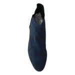 Dolce & Gabbana Blue Suede Embellished Studded Boots Shoes