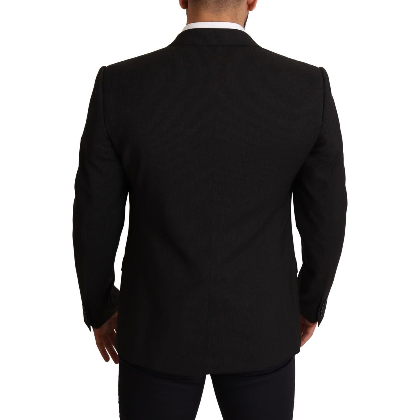 Dolce & Gabbana Black Striped MARTINI Jacket Blazer