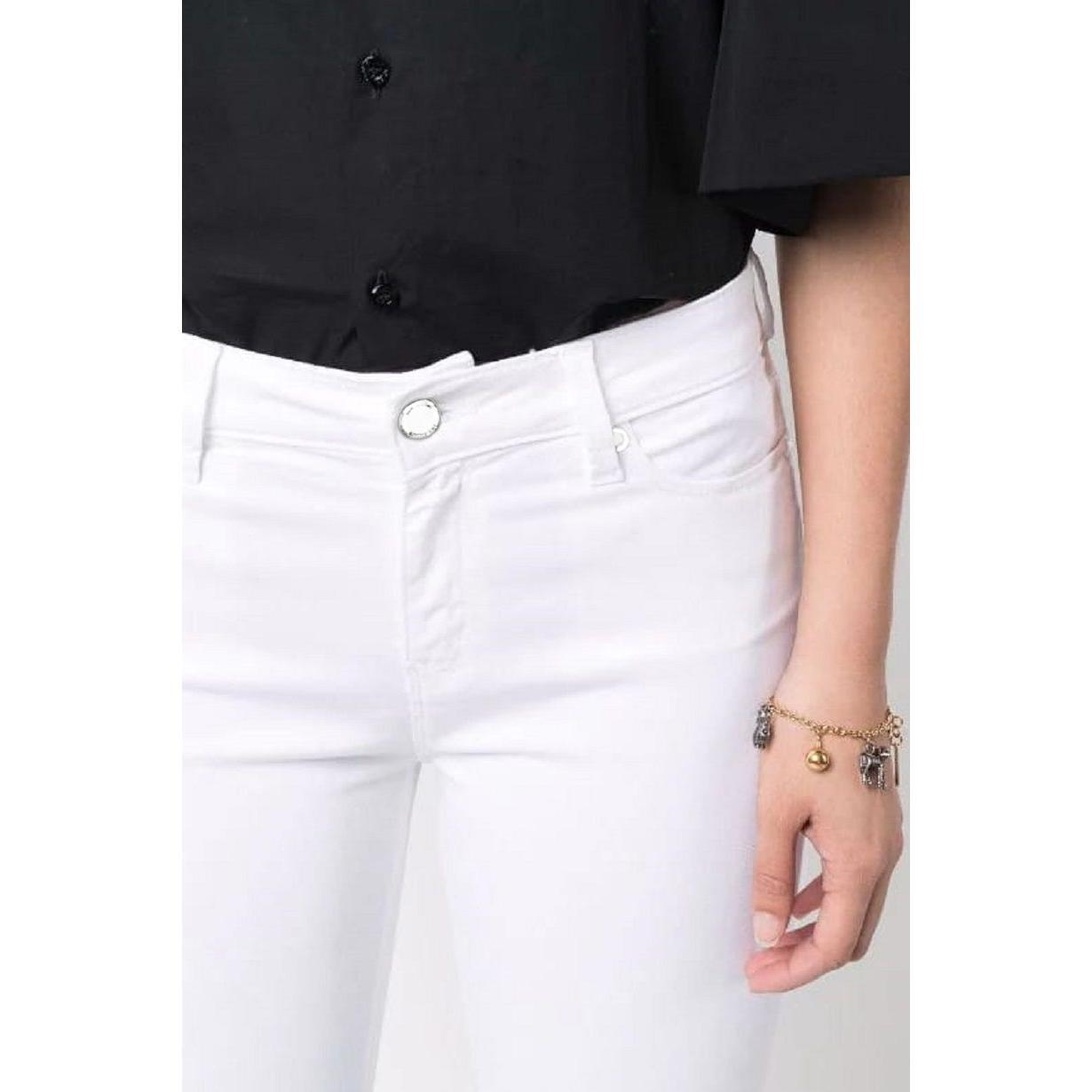 Love Moschino White Cotton Women's Jeans LO-7211-W30