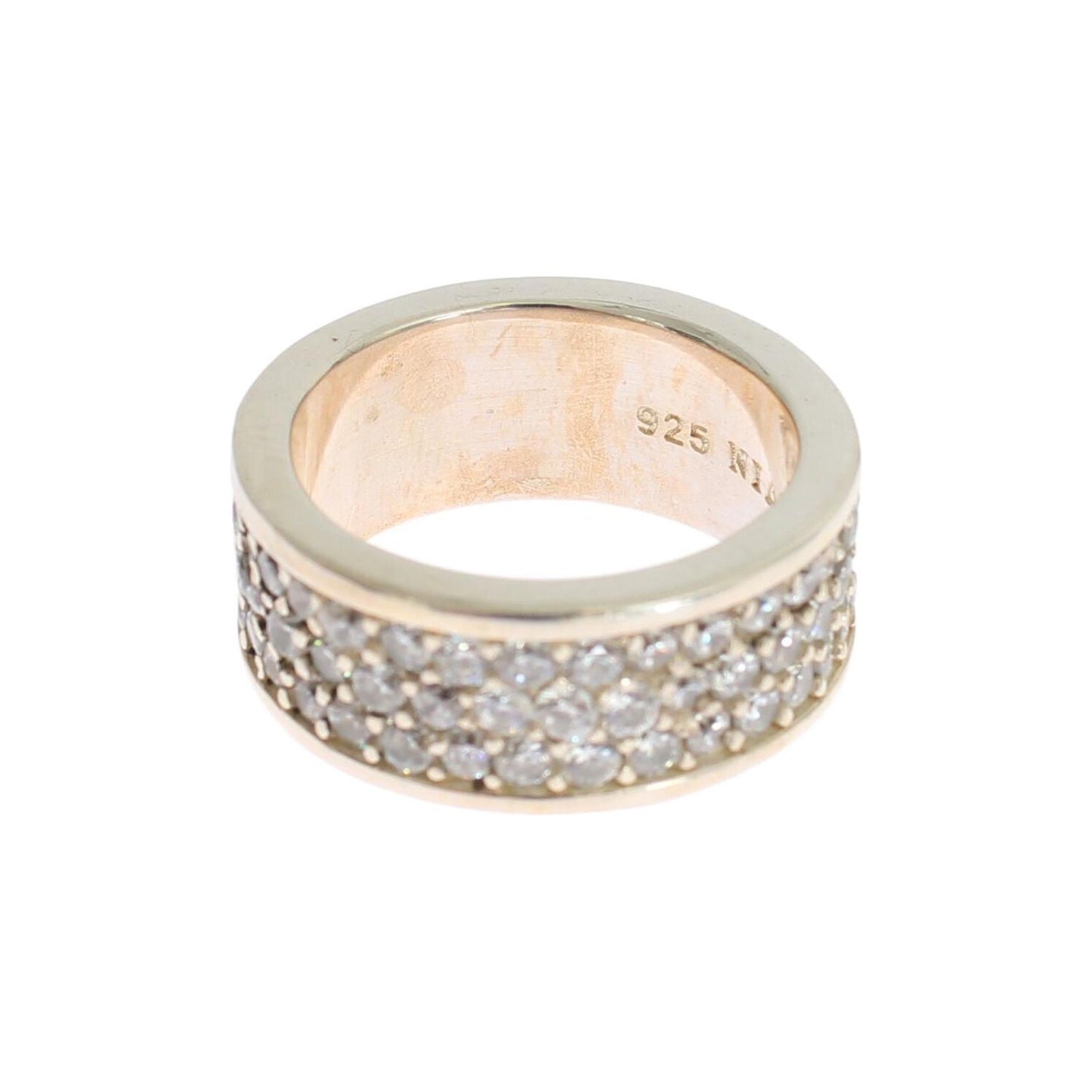 Nialaya Silver Womens CZ 925 Sterling Ring SIG19085-54