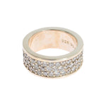 Nialaya Silver Womens CZ 925 Sterling Ring SIG19085-54