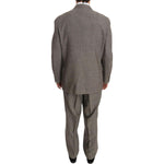 Fendi Brown Wool Regular Single Breasted Suit Suit