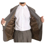 Fendi Brown Wool Regular Single Breasted Suit Suit