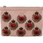 Dolce & Gabbana Clutch Pink D&G Logo Devotion Heart Toiletry Pouch Wallet WOMAN WALLETS