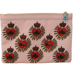 Dolce & Gabbana Clutch Pink D&G Logo Devotion Heart Toiletry Pouch Wallet WOMAN WALLETS