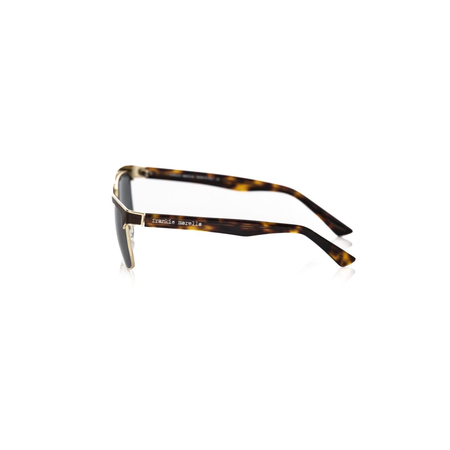 Frankie Morello Brown Metallic Men's Sunglass