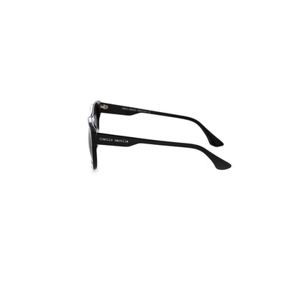 Frankie Morello Black Acetate Men Sunglasses