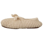 Dolce & Gabbana White Slip On Ballerina Flats Wool Knit Shoes