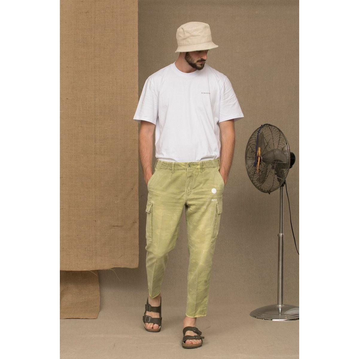 Don The Fuller Military Green Cotton Men Jeans DO-6922-W36