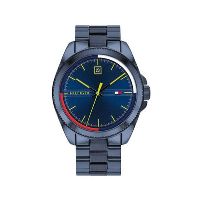 Luxury TOMMY HILFIGER Mod. 1791689 watch for gentlemen with quartz movement, mineral dial, and water resistance up to 5 ATM.