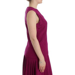 Barbara Casasola Purple Silk Sleeveless Blouse Top