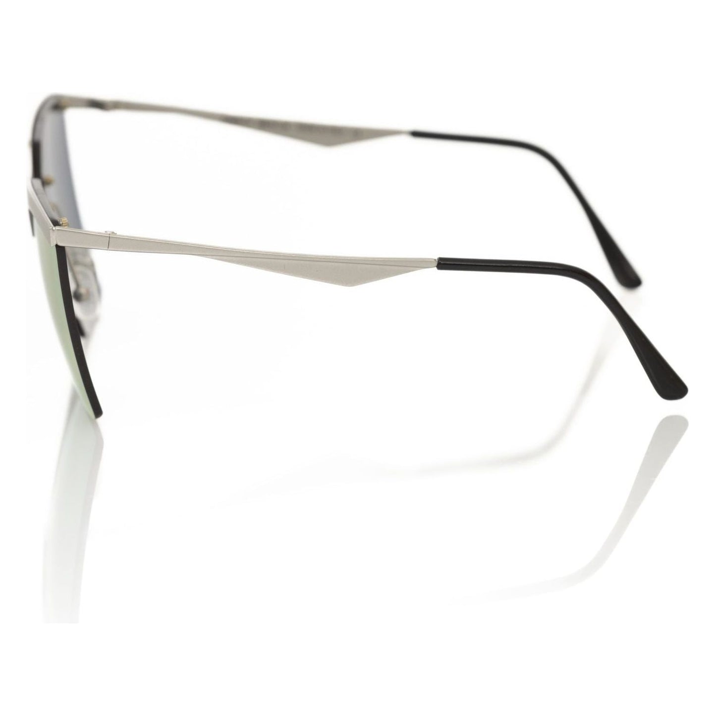 Frankie Morello Silver Metallic Women Sunglass