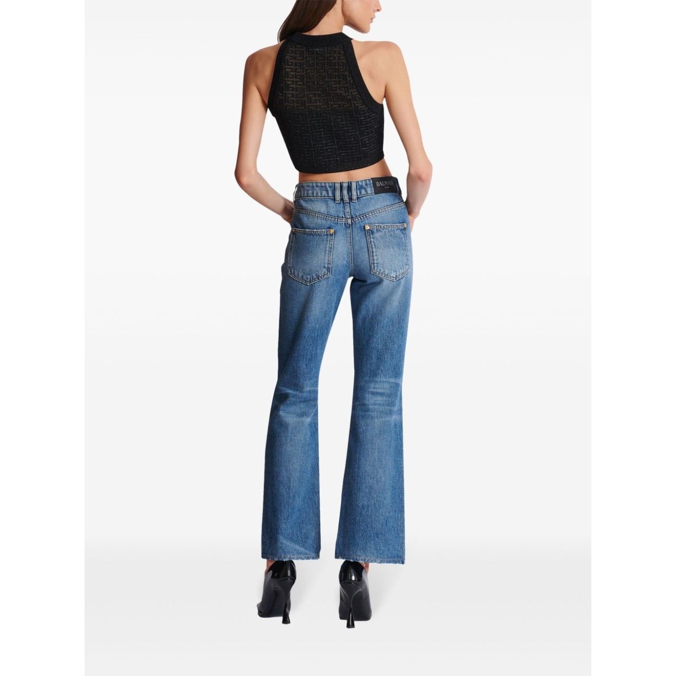 Balmain PB Labyrinth knit top Topwear
