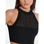 Balmain PB Labyrinth knit top Topwear