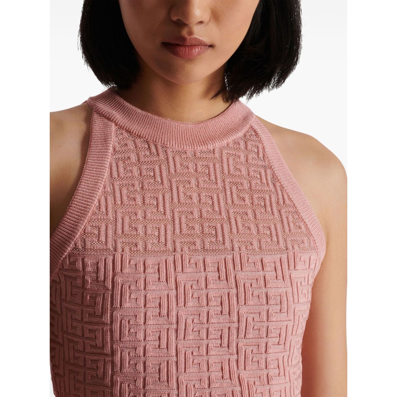 Balmain PB Labyrinth knit top Topwear