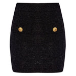 Balmain High-waisted bouclé miniskirt Skirts