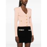 Balmain cropped Knit cardigan Topwear