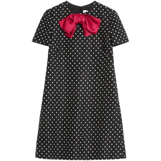 Valentino mini dress with bow BVADL698SAFQ-P25