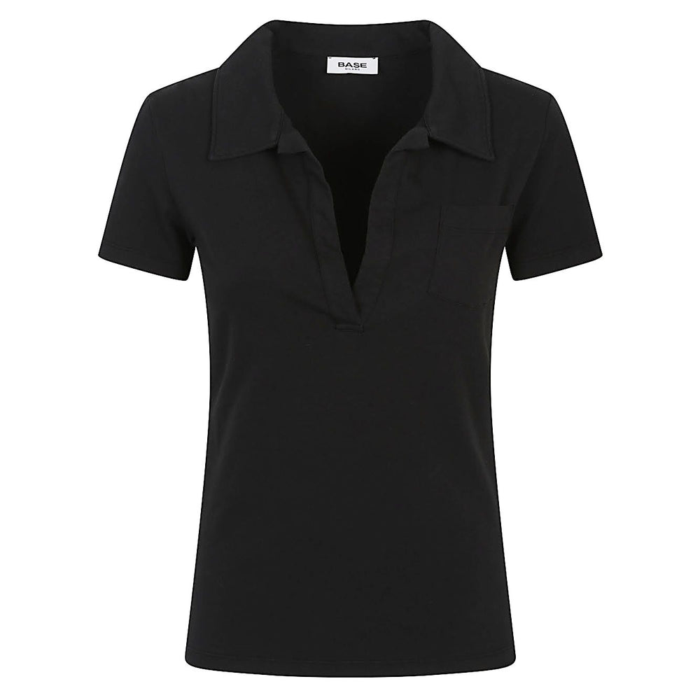 Base T-shirts and Polos Black Topwear
