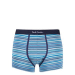 Paul Smith Underwear MultiColour trunk with horizontal stripe print and logo waistband.
