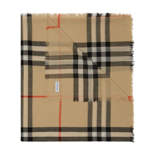 Burberry Check wool scarf