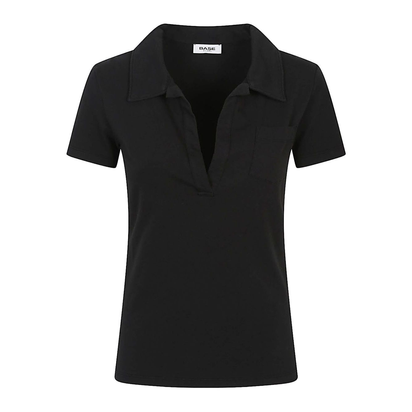 Base T-shirts and Polos Black Topwear