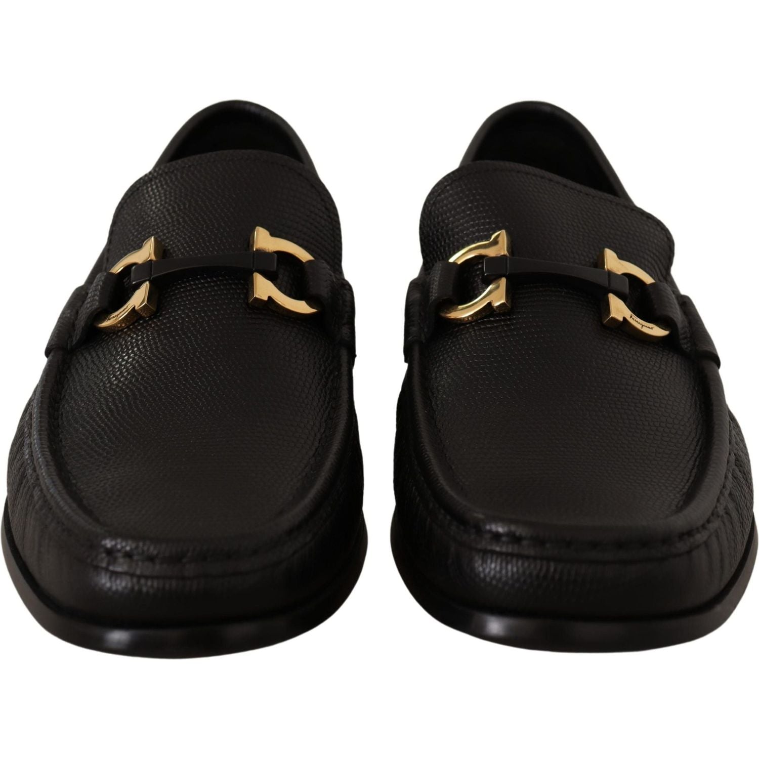 Salvatore Ferragamo Elegant Black Calf Leather Loafers