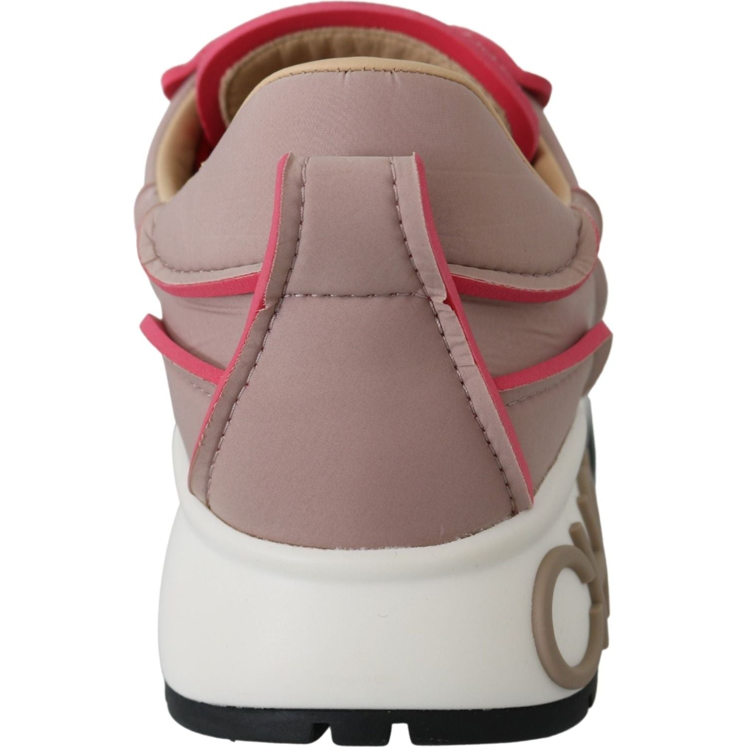 Jimmy Choo Ballet Pink and Red Raine Sneakers