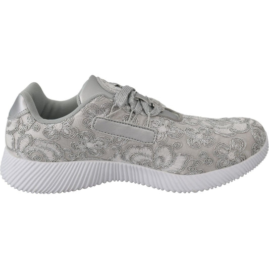 Plein Sport Silver Gleam Runner Joice Sneakers 4059623087437